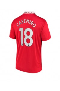 Fotbalové Dres Manchester United Casemiro #18 Domácí Oblečení 2022-23 Krátký Rukáv